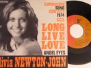 Olivia Newton John .   Long Live Love  RARE P/S  Belgium.  Eurovision