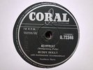 BUDDY HOLLY - Heartbeat / Well....All Right 78 rpm disc
