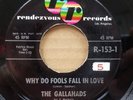 Gallahads  GONE 45 RPM   RaRe Doo Wop    Rendezvous  Original   Nice Copy