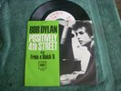 45 RPM Bob Dylan Columbia 43389 DJ White Label Picture Sleeve Positively 4th St