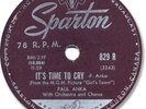 Super Rare November 1959 PAUL ANKA Rock’n Roll 78 RPM Record. It’s Time to Cry