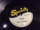 DON and DEWEY Specialty 631 Justine/Bim Bam CALIF RHYTHM & BLUES-R&R LATE 78 '58