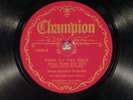 78 RPM -- Bert Stock & His Orchestra (as Benny Benson), Champion 15886, EE- Jazz