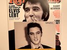 RARE, LIMITED ELVIS PRESLEY GERMAN ROLLING STONE MAGAZINE w/ COVER MOUNT 45