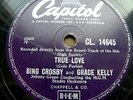 1269/BING CROSBY+GRACE KELLY-SINATRA-True Love-High Society Film-78rpm Schellack