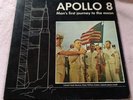 APOLLO 8 MAN'S FIRST JOURNEY TO THE MOON LP 1969 UNIVAC Sperry Rand Rare