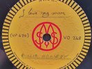 Billie Holiday - I Love My Man / Louis Armstrong UK V Disc 1945 ACETATE 78 RPM