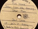 DAVID BOWIE ACETATE 10'' AUDIODISC Ziggy Aladdin  LP number test pressing circa