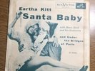 EARTHA KITT 45 Santa Baby Picture Sleeve RCA Victor 1953 Christmas Soul R&B