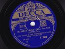 AL BOWLLY w LEW STONE 78 IN SANTA LUCIA / PLEASE HANDLE WITH CARE DECCA F 3456 E