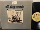 WAR All Day Music 1971 UNITED ARTISTS Funk Soul LP In SHRINK w POSTER EX/EX