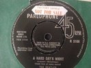 THE BEATLES  - A HARD DAYS NIGHT- PARLOPHONE - 45 FACTORY  SAMPLE STICKER
