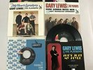 GARY LEWIS & THE PLAYBOYS -- 4 VINYL 45 RECORDS ON LIBERTY W 3 PICTURE SLEEVES
