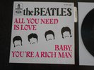 THE BEATLES  FRENCH SP ALL YOU NEED IS LOVE TYPE 4 LANGUETTE NEAR MINT