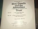 Elvis Costello 4 tracks From Trust Promo 12” Inch  White Label 1981 EL2 45rpm
