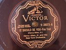 Victor 38073 Henry Allen NY Orch IT SHOULD BE YOU  1929 Jazz  78rpm E+/EE+