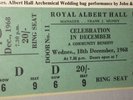 BEATLES JOHN LENNON YOKO FULL UNUSED TICKET 12-18-68 ROYAL ALBERT HALL LONDON