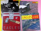 THE EAGLES Live 1980 2LP Mint Minus VINYL Embossed Cover Art + POSTER too  a3360