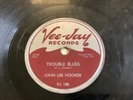 Vee-Jay 188 John Lee Hooker 78 every night/ trouble blues 78 rpm Post-War Vg-
