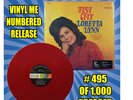 LORETTA LYNN “FIST CITY” VMP EXCLUSIVE #495 OF ONLY 1000 RED VINYL LP 1ST REISSU