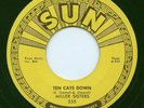 Rare Rockabilly 45- Miller Sisters - Ten Cats Down- Sun # 255- Early 70s Reissue