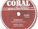 Rare 1957 BUDDY HOLLY Rock’n Roll 78 RPM Record. Everyday / Peggy Sue