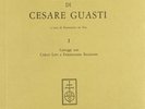 Carteggi di Cesare Guasti. Vol. 1: Carteggi con Carlo Livi e Ferdinando Baldanzi