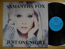 SAMANTHA FOX Just One Night LP 1991 Holland insert Near Mint