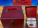 Vintage Platter Pak Record Case & A Variety of Vinyl RPM Records 