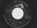ROCKABILLY 45 - ELVIS PRESLEY -BABY LET'S PLAY HOUSE  -HEAR -1955 RCA 47 - 6383