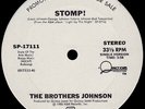 Brothers Johnson - Stomp  - Used Vinyl Record 12 - W7350A