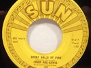 Jerry Lee Lewis- Great Balls of Fire ORIGINAL SUN 45 Pic Sleeve VG+ MORE LISTED