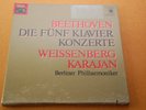 Sealed - Weissenberg Karajan Beethoven 5 Piano Concertos German EMI Quadro 4LP