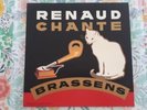 Renaud chante Brassens 25 cm Original  en Très Bon état