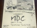 Vintage Early 80’s M.D.C. Punk Flyer Original Poster Phoenix Rare KBD Cool Art