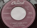 CANADA  RINGO STARR (BEATLES) It Don't Come Easy 1978 PURPLE 45 Early 1970