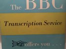 BBC TRANSCRIPTION SERVICE An Invitation... program demo Robert Beatty LP NM/VG+