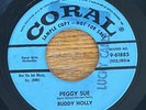 Buddy Holly Peggy Sue Every Day Coral 9-61884 PROMOTIONAL copy 45rpm (Sept 1957)