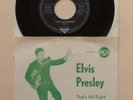 Elvis Presley That's All Right V Rare 1960 Danish Press & Denmark Insert Sheet