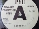 The Ugly's - A Good Idea - 1966 Pye 7N 17027 Promo 45 - Signed by Steve Gibbons
