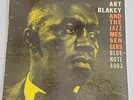 RARE Art Blakey Moanin VG W61 Ear Blue Note lp 4003 Benny Golson Lee Morgan
