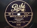Magda Tagliaferro & Soriano Faure Sonata Piano & Violin 3 X 78 RPM Pathe PAT 3/5