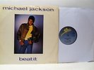 MICHAEL JACKSON beat it 12 INCH EX/EX-, TA 3258, vinyl, single, uk, 1983, disco