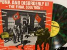 Punk And Disorderly III - The Final Solution LP 1983 - OG  GREEN SPLATTER EX/EX