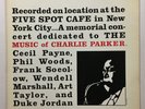 CECIL PAYNE et al, Five Spot Cafe Signal S1204 strVG 1st DG RVG Charlie Parker