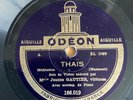Rare French 78 ODEON Jeanne Gautier Violin Massenet THAIS Tchaïkovski Chants