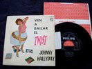 EP JOHNNY HALLYDAY VIENS DANSER LE TWIST LANGUETTE ORIGINAL ESPAGNE 1961