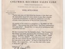 '63 DYLAN Rebel With a Cause Promo sleeve 
