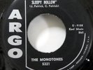 the MONOTONES 45 Legend of Sleepy Hollow / Soft Shadows ARGO dwop VG++    Sw 29