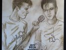 Jeff Beck Johnny Depp 18 BOTH Signed Autographed Gold Vinyl LP 6 pix + VIP badge
